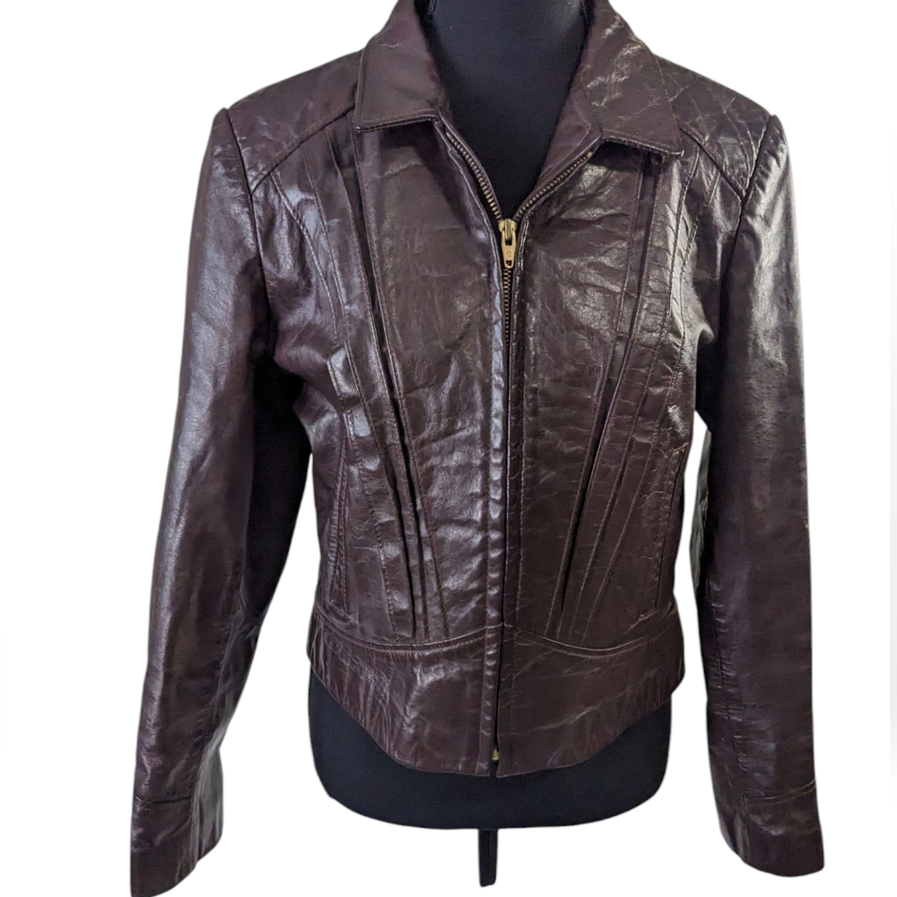 Women's Brown Leather Jacket